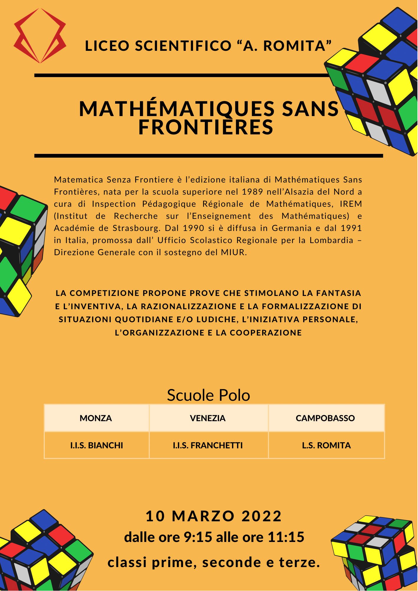 matematica senza frontiere